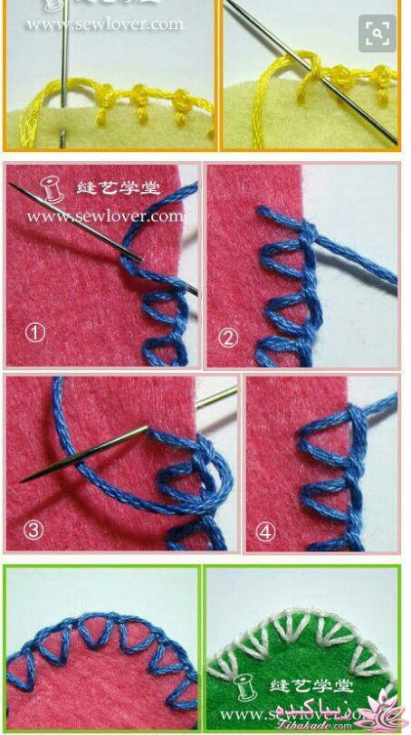 آموزش انواع دوخت 